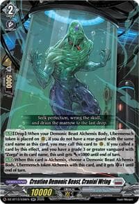Creation Demonic Beast, Cranial Wring - DZ-BT13: Parallactic Clash - Cardfight Vanguard card