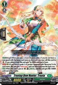 Treetop Bow Hunter, Treeta - DZ-BT13: Parallactic Clash - Cardfight Vanguard card