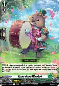 Drum-drum Wombat - DZ-BT13: Parallactic Clash - Cardfight Vanguard card