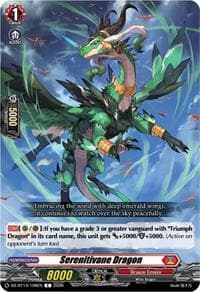 Serenitivane Dragon - DZ-BT13: Parallactic Clash - Cardfight Vanguard card