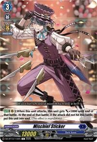 Mischief Sticker - DZ-BT13: Parallactic Clash - Cardfight Vanguard card