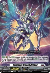 Luminant Breach Dragon - DZ-BT13: Parallactic Clash - Cardfight Vanguard card