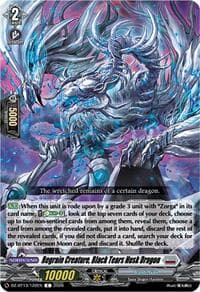 Regrain Creature, Black Tears Husk Dragon - DZ-BT13: Parallactic Clash - Cardfight Vanguard card