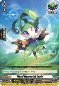 Wood Elemental, Leafy - DZ-BT13: Parallactic Clash - Cardfight Vanguard card