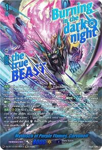 Mythisch of Purple Flames, Carvuneil (SEC) - DZ-BT13: Parallactic Clash - Cardfight Vanguard card