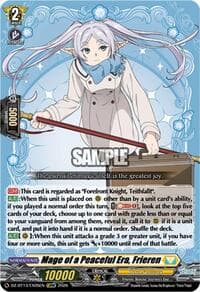 Mage of a Peaceful Era, Frieren - DZ-BT13: Parallactic Clash - Cardfight Vanguard card