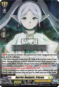 Barrier Analysis, Frieren - DZ-BT13: Parallactic Clash - Cardfight Vanguard card