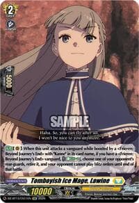 Tomboyish Ice Mage, Lawine - DZ-BT13: Parallactic Clash - Cardfight Vanguard card