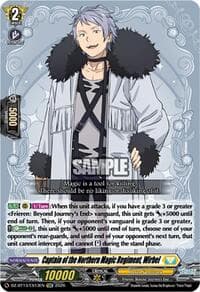 Captain of the Northern Magic Regiment, Wirbel - DZ-BT13: Parallactic Clash - Cardfight Vanguard card