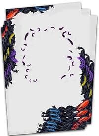 Imperium Duelist Border Sleeves: Black Feathers (60-Pack) - Imperium Duelist Card Sleeves - Card Sleeves card
