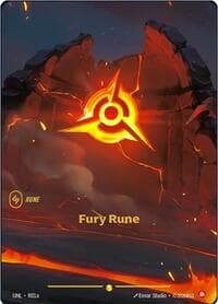 Fury Rune (R01a) - Unleashed - Riftbound: League of Legends Trading Card Game card