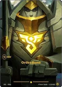 Order Rune (R06a) - Unleashed - Riftbound: League of Legends Trading Card Game card