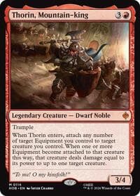 Thorin, Mountain-king - The Hobbit - Magic: The Gathering card