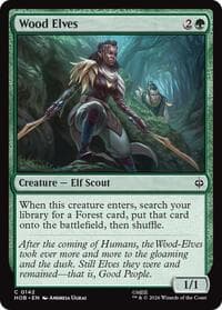 Wood Elves - The Hobbit - Magic: The Gathering card