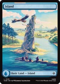 Island (0195) - The Hobbit - Magic: The Gathering card