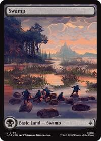 Swamp (0196) - The Hobbit - Magic: The Gathering card