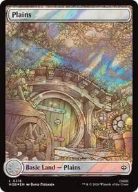 Plains (0318) (Surge Foil) - The Hobbit - Magic: The Gathering card