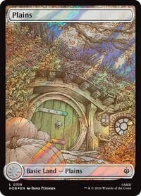 Plains (0319) (Surge Foil) - The Hobbit - Magic: The Gathering card
