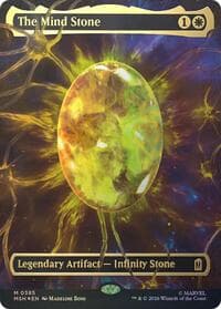 The Mind Stone (Borderless) (Cosmic Foil) - Marvel Super Heroes - Magic: The Gathering card
