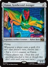 Vision, Synthezoid Avenger (Surge Foil) - Commander: Marvel Super Heroes - Magic: The Gathering card