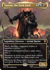 Sauron, the Dark Lord (Borderless) - The Hobbit: Eternal-Legal - Magic: The Gathering card