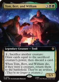 Tom, Bert, and William (Extended Art) - The Hobbit - Magic: The Gathering card