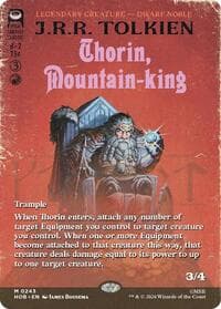 Thorin, Mountain-king (Borderless) - The Hobbit - Magic: The Gathering card