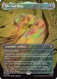 The One Ring (Borderless) (Surge Foil) - The Hobbit: Eternal-Legal - Magic: The Gathering card