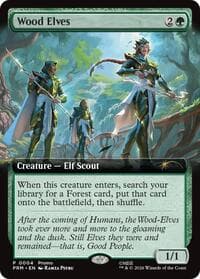 Wood Elves (Extended Art) - Unique and Miscellaneous Promos - Magic: The Gathering card
