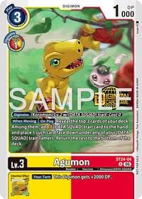 Agumon (Welcome Tamers Pack Vol.2) - Starter Deck 24: Data Squad Release Event Cards - Digimon Card Game card