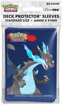 Pokemon Mega Charizard X Standard Deck Protector (65-Pack) - Ultra Pro Card Sleeves - Card Sleeves card