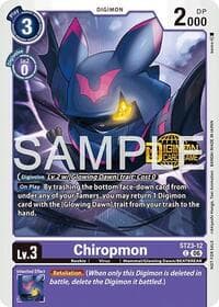 Chiropmon (Welcome Tamers Pack Vol.2) - Starter Deck 23: Beatbreak Release Event Cards - Digimon Card Game card