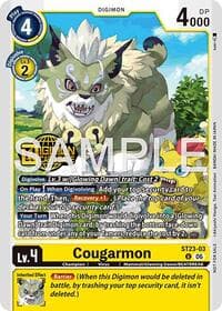 Cougarmon (Welcome Tamers Pack Vol.2) - Starter Deck 23: Beatbreak Release Event Cards - Digimon Card Game card