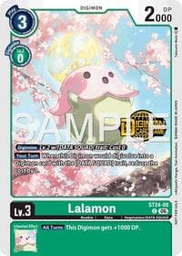Lalamon (Welcome Tamers Pack Vol.2) - Starter Deck 24: Data Squad Release Event Cards - Digimon Card Game card