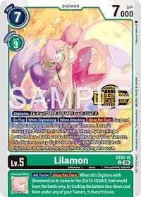 Lilamon (Welcome Tamers Pack Vol.2) - Starter Deck 24: Data Squad Release Event Cards - Digimon Card Game card