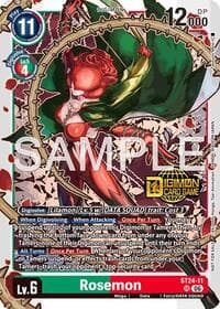 Rosemon (Welcome Tamers Pack Vol.2) - Starter Deck 24: Data Squad Release Event Cards - Digimon Card Game card