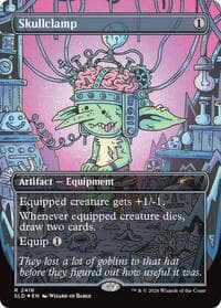 Skullclamp (2416) - Secret Lair Drop Series - Magic: The Gathering card