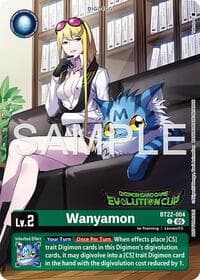 Wanyamon (Evolution Cup 2026 Vol. 2) - Cyber Eden - Digimon Card Game card