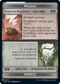 Wicked Role / Cursed Role (WOE) // Treasure (MH3) Double-sided Token - The List Reprints - Magic: The Gathering card