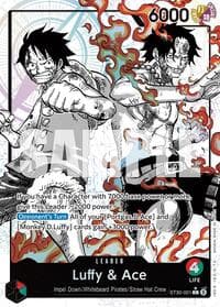 Luffy & Ace (Parallel) - ST-30: Starter Deck 30 EX Luffy & Ace - One Piece Card Game card