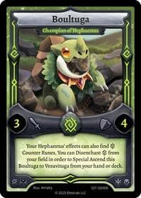 Boultuga - Champion of Hephaestus - Divine Champions: Sunstrike Starter Decks - Elestrals card