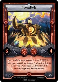 Lavalith - Divine Champions: Sunstrike Starter Decks - Elestrals card