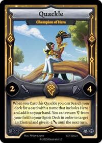 Quackle - Champion of Hera - Divine Champions: Sunstrike Starter Decks - Elestrals card