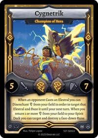 Cygnetrik - Champion of Hera - Divine Champions: Sunstrike Starter Decks - Elestrals card