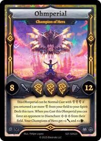 Ohmperial - Champion of Hera - Divine Champions: Sunstrike Starter Decks - Elestrals card