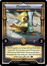 Platypulse - Champion of Hera - Divine Champions: Sunstrike Starter Decks - Elestrals card