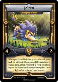 Jolten - Champion of Hera - Divine Champions: Sunstrike Starter Decks - Elestrals card