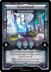 Stratomoth - Champion of Aeolus - Divine Champions: Sunstrike Starter Decks - Elestrals card
