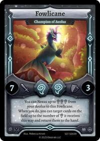Fowlicane - Champion of Aeolus - Divine Champions: Sunstrike Starter Decks - Elestrals card
