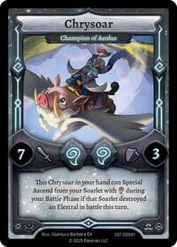 Chrysoar - Champion of Aeolus - Divine Champions: Sunstrike Starter Decks - Elestrals card